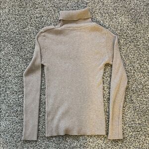 Elegant Tan Turtleneck Sweater